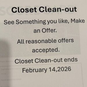 Closet Clean-out Offer